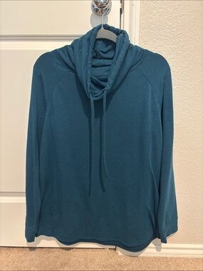 32 Degrees Teal Cowl Neck Pullover Hoodie